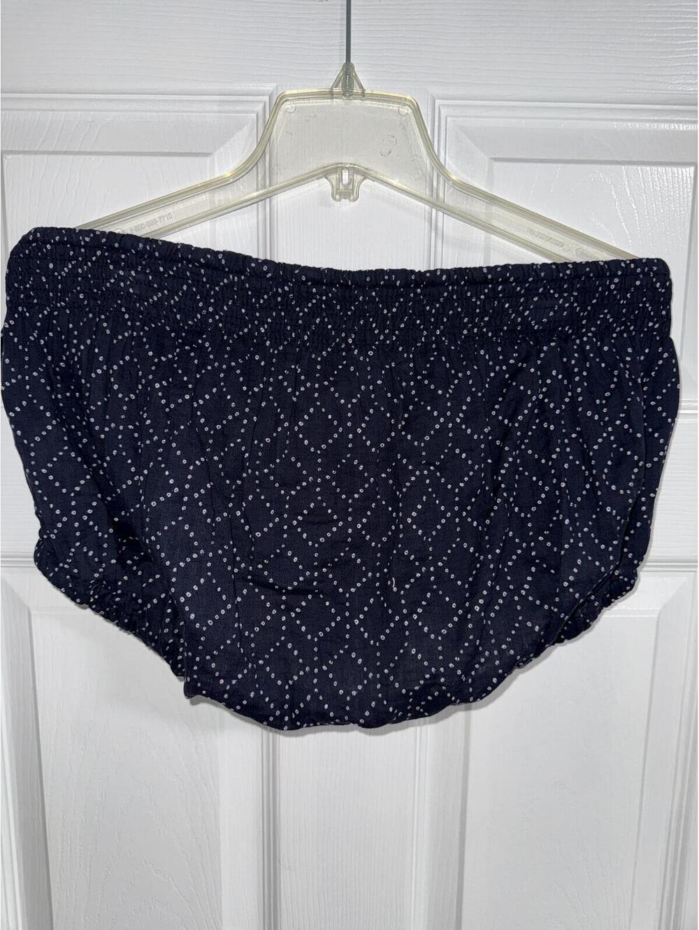 Universal Thread Crinkle Tube Top – Navy, Size XXL